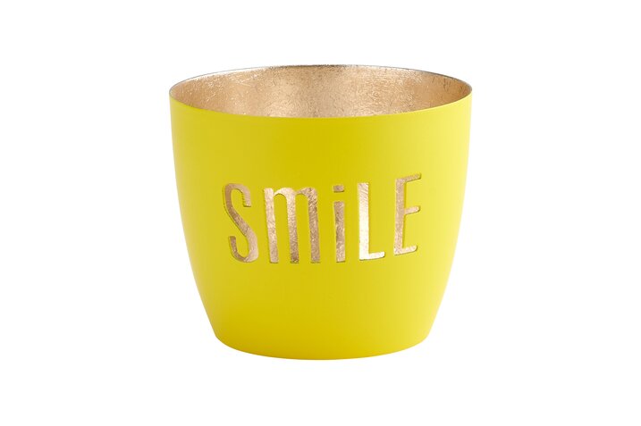 GIFTCAMPONY Madras Windlicht M Smile
