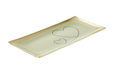 GIFTCAMPONY Love Plates Glasteller L Herzen