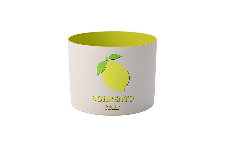 GIFTCAMPONY GOA, WINDLICHT, MOTIV: SORRENTO ITALY, WEISS/LEMON