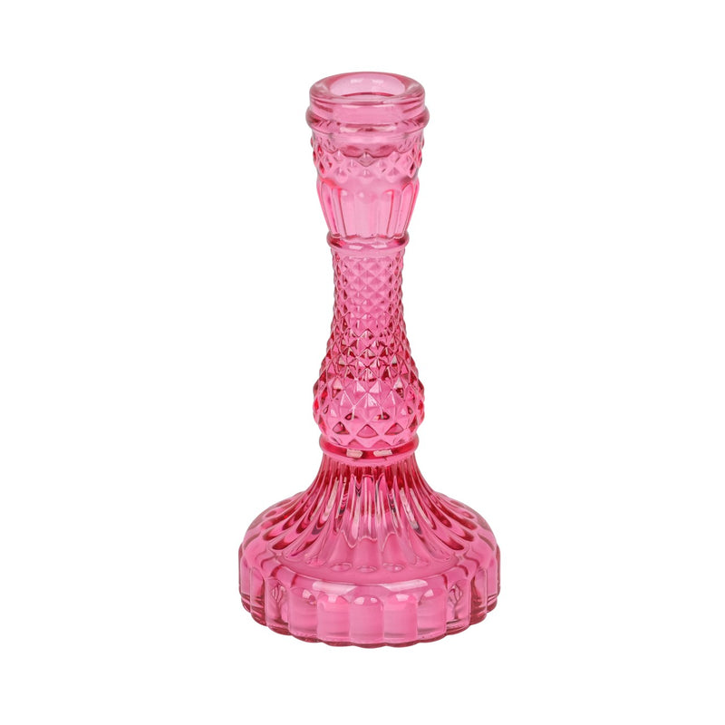 Blütenecht Kerzenleuchter D 8,5x H 17 cm rosa