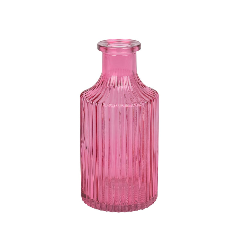 Blütenecht Glasflasche Eva D 7xH14,5 cm rosa