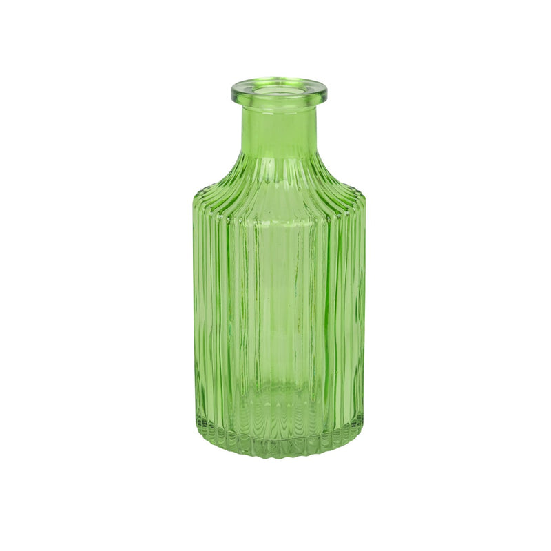 Blütenecht Glasflasche Eva D 7xH14,5 cm grün