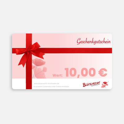 Blütenecht Geschenkgutschein