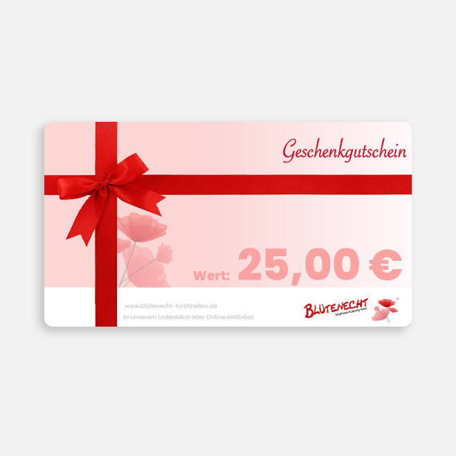 Blütenecht Geschenkgutschein