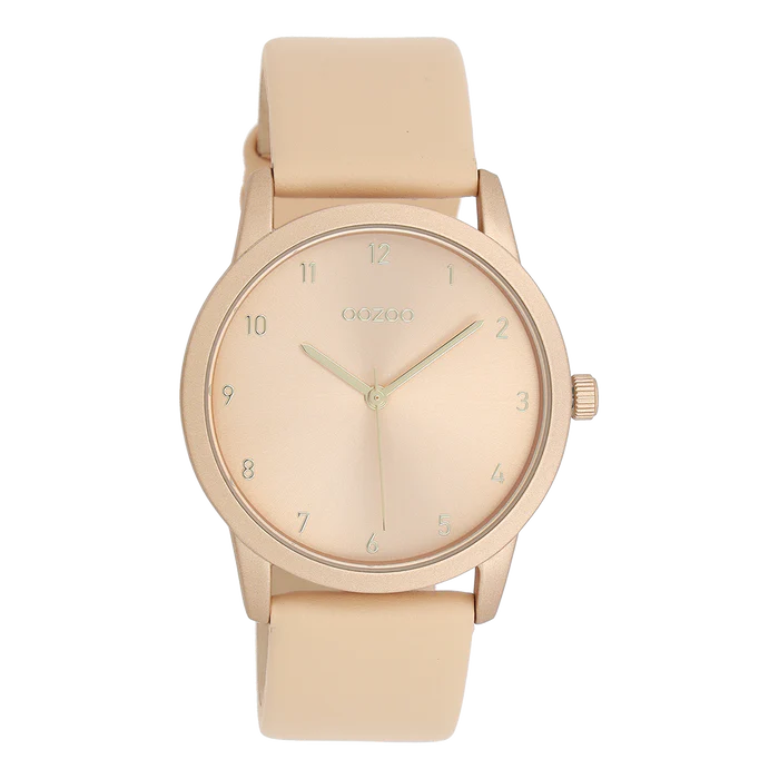 OOZOO Timepieces Damenuhr Lederarmband Nude