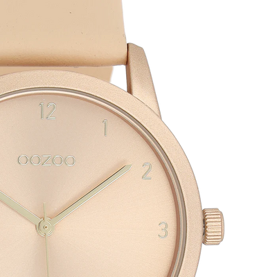 OOZOO Timepieces Damenuhr Lederarmband Nude
