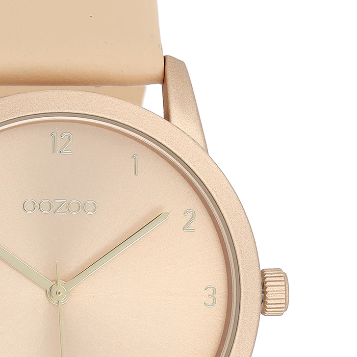 OOZOO Timepieces Damenuhr Lederarmband Nude
