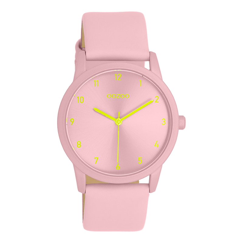 OOZOO Timepieces Damenuhr Lederarmband Rosa