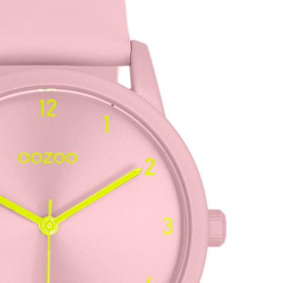 OOZOO Timepieces Damenuhr Lederarmband Rosa