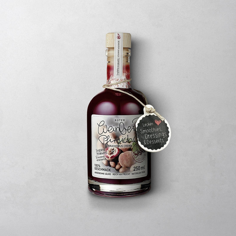 WAJOS Roter Weinbergpfirsich Fruchtmus Crema 250 ml