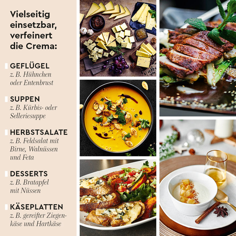 WAJOS Birne-Vanille Crema 250 ml mit Balsamico