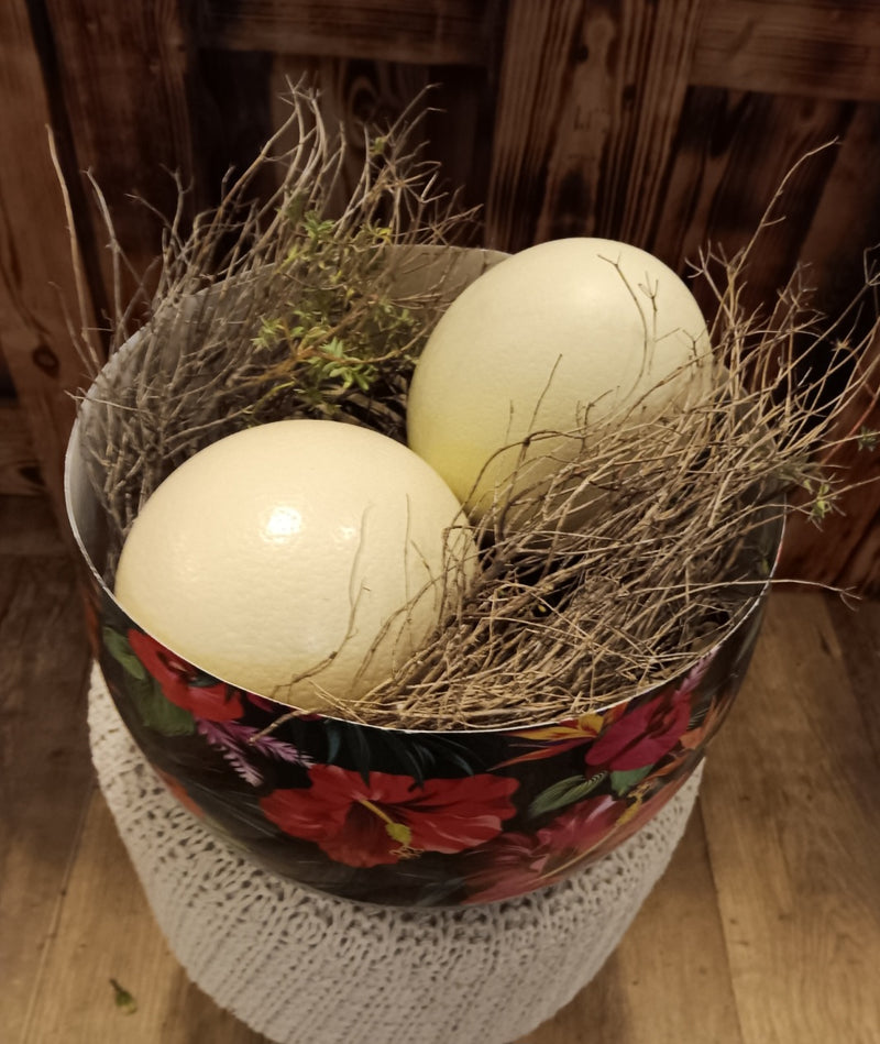 Blütenecht Metall Metall Schale Blumen Motiv M