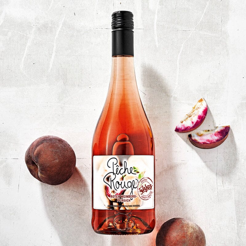 WAJOS Pêche Rouge - Alkoholfreier Roter Weinbergpfirsich Secco