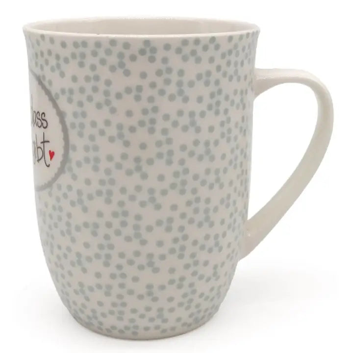 MEA-Living Tasse mit Henkel "Schön, dass es Dich gibt" türkis
